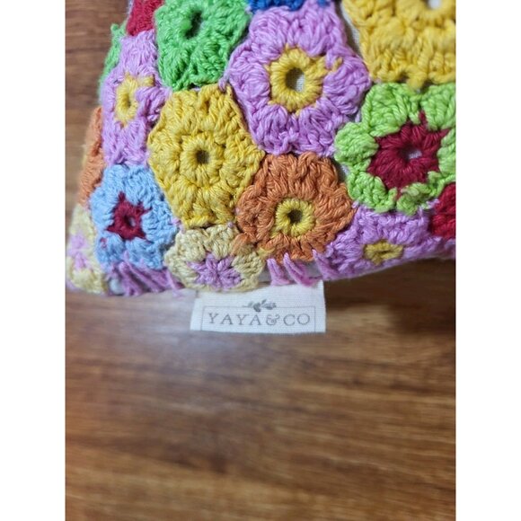 Yaya & Co Lane Organic Cotton Abstract Crochet Throw Pillow - Picture 5 of 5